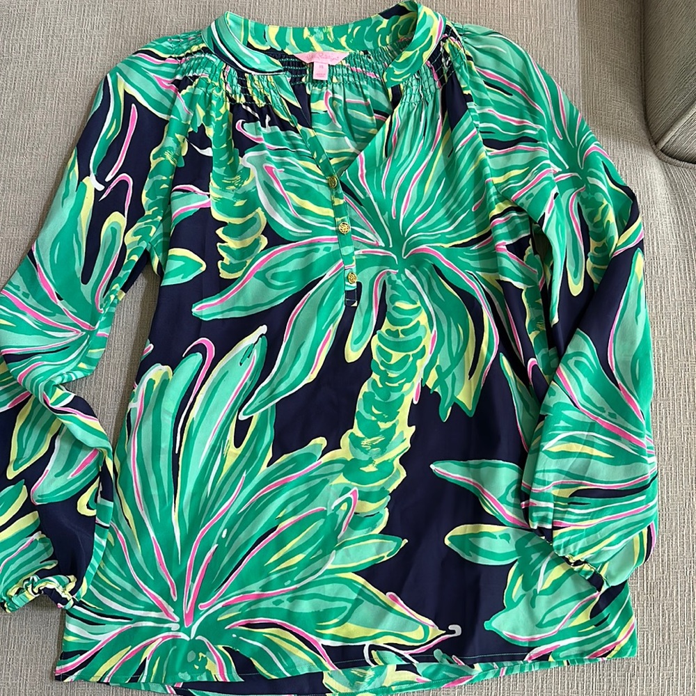 Lilly Pulitzer Elsa silk top